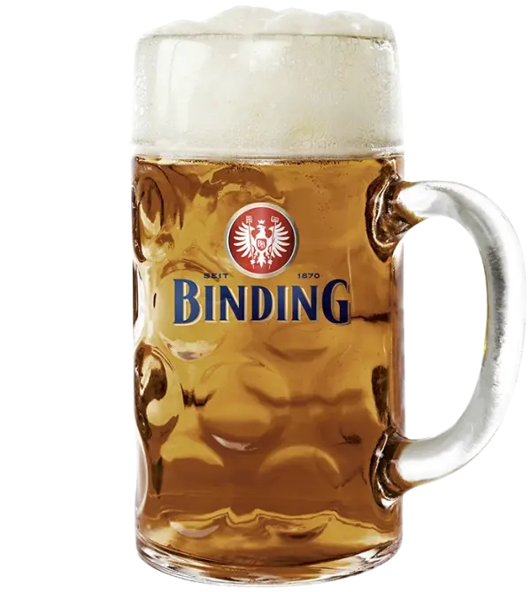 Glaskrug gefüllt mit der Sorte Binding Festbier – zur Detailseite des Produkts