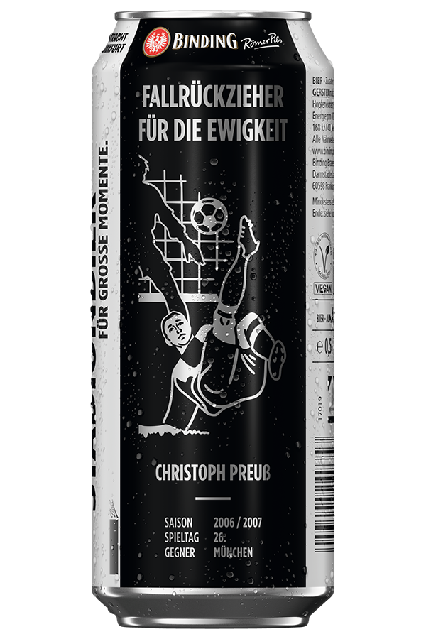 Eine Binding Römer Pils Editionsdose mit einer Illustration von Christoph Preuß.